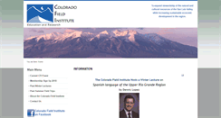 Desktop Screenshot of coloradofieldinstitute.org