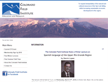 Tablet Screenshot of coloradofieldinstitute.org
